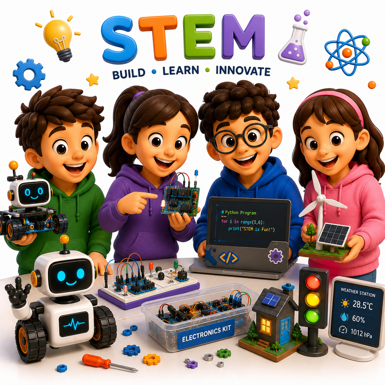 Kids Learning STEM